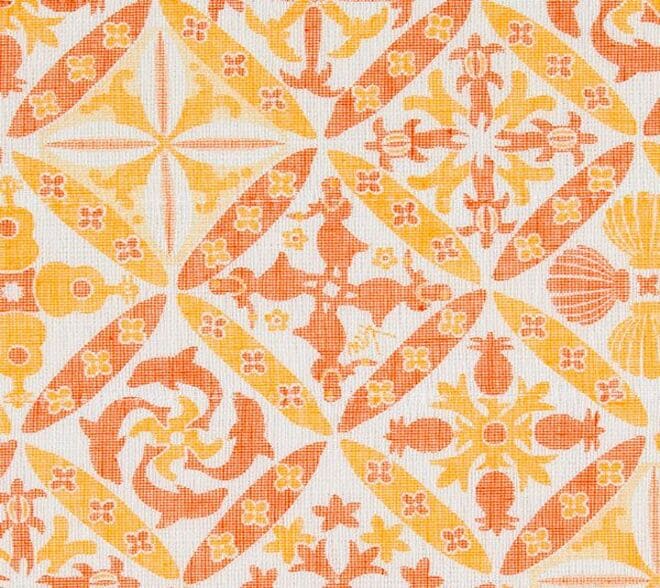 Hawaiian quilt/Orange